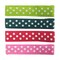 Wrapables Girls Ribbon Lined Alligator Clips (Set of 8), Polka Dots
